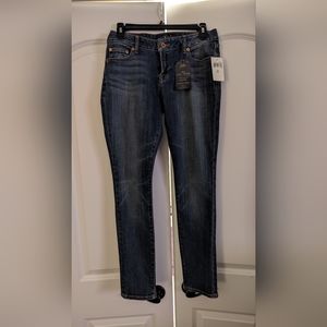 NWT Lucky Brand Mid Rise Lolita Skinny Jeans Super Stretch Denim Curvy Fit 4/27